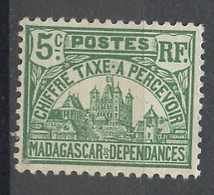 Madagascar - Madagaskar Taxe 1908-54 Y&T N°T10 - Michel N°T10 Nsg - 55c Palais Royal - Impuestos