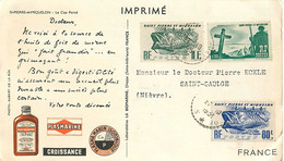 SAINT PIERRE Et MIQUELON - COURRIER CP (ILLUSTREE - LE CAP PERCE) Vers SAINT-SAULGE FRANCE - TRES BON ETAT - Covers & Documents