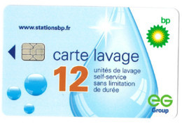 # Carte A Puce Portemonnaie  Lavage BP - EG Group - Goutte - 12u Puce? - Tres Bon Etat - - Lavage Auto