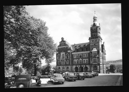 DDR AK Um 1978 Falkenstein Vogtland, Rathaus, Davor Herrliche Oldtimer Krad, Auto - Falkenstein (Vogtland)