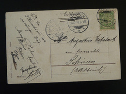 Oblit. Diekirch Sur Carte Postale De Noel Luxembourg 1910 - Máquinas Franqueo (EMA)