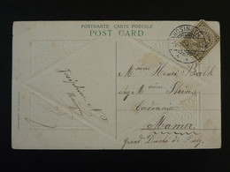 Carte De Voeux Oblit. Hosingen Luxembourg 1914 - Maschinenstempel (EMA)