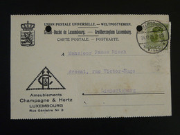 Carte Postale Ameublement Champagne Luxembourg 1925 - Covers & Documents