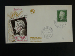 FDC Schulze-Delitzsch Sarre Saar 1958 - FDC