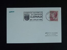 Flamme Clervaux Animation Culturelle Luxembourg 1978 - Franking Machines (EMA)