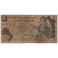 Billet, Colombie, 20 Pesos Oro, 1981, 1981-01-01, KM:409d, B - Kolumbien