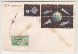 Cuba, 25th Anniversary Of Cuban Postal Rocket Experiment Two FDC's 1964 B211001 - América Del Sur