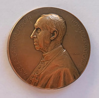 Médaille Bronze. Cardinal Mercier. Hommage National. Patriotisme - Endurance. J. Jourdain - Professionali / Di Società