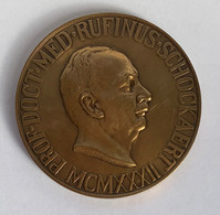 Médaille Bronze. Prof. Doct. Med. Rufinus Schockaert. A. Jorissen - Professionali / Di Società