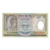 Billet, Népal, 10 Rupees, Undated (2002), KM:45, NEUF - Népal