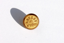 RARE BOUTON / BUTTON PLAT UNIFORME ANCIEN - ROCROY - St LEON –  D:12mm         (2202.18) - Buttons