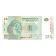 Billet, Congo Democratic Republic, 20 Francs, 2003, 2003-06-30, KM:94a, NEUF - Republik Kongo (Kongo-Brazzaville)