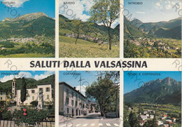 CARTOLINA  SALUTI DALLA VALSASSINA,LECCO,LOMBARDIA,PASTURO,BAIEDO,INTROBIO,PRIMALUNA,CORTABBIO,BINDO,VIAGGIATA 1976 - Lecco