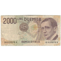 Billet, Italie, 2000 Lire, 1990-1992, Undated (1990-92), KM:115, B - 2000 Liras