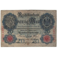 Billet, Allemagne, 20 Mark, 1908, 1908-02-07, KM:31, B - 20 Mark