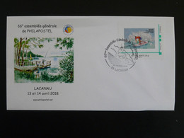 Lettre FDC Cover Timbre A Moi Assemblée Philapostel Lacanau 33 Gironde 2018 - Printable Stamps (Montimbrenligne)