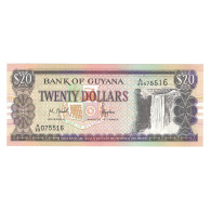 Billet, Guyana, 20 Dollars, Undated (1996), KM:30a, NEUF - Guyana