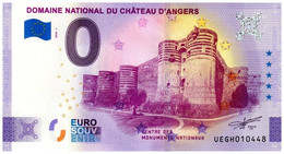 Billet Touristique - 0 Euro - France - Domaine National Du Château D'Angers (2020-1) Anniversary 2020 - Private Proofs / Unofficial