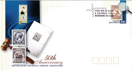 Australia 1998 Philatelic Traders' Association 50th Anniversary Prestamped Envelope First Day - Cartas & Documentos