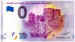 Billet Touristique - 0 Euro - France - Musée National De La Marine De Brest (2019-3) - Private Proofs / Unofficial
