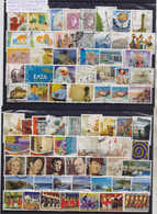 GREECE COLLECTION OF 100 DIFFERENT USED STAMPS EURO CURRENCY - Verzamelingen