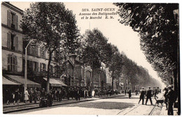 CPA 93 - SAINT OUEN (Seine Saint Denis) - 5974. Avenue Des Batignolles Et Le Marché - E. M. - Saint Ouen