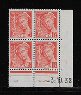 FRANCE  ( FCD3 - 1094 )  1938  N° YVERT ET TELLIER  N° 408   N** - 1930-1939