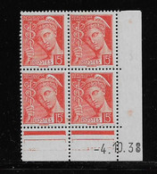 FRANCE  ( FCD3 - 1095 )  1938  N° YVERT ET TELLIER  N° 408   N* - 1930-1939