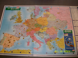 Carte Topographique / Topographic Map - Welcome In Europe - Voyages Wasteels - Topographical Maps