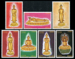 Laos 2005 - Yt 1580/86 ; Mi 1956/62 ; Sn 1651/57 (**) Buddhas Daily Statues - Laos