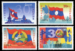 Laos 2005 - Yt 1603/06 ; Mi 1979/82 ; Sn 1674/77 (**) People's Democratic Republic, 30th Anniv. - Laos