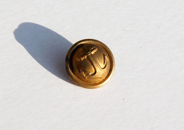 BOUTON UNIFORME - MILITAIRE MARINE OFFICIER ARMEE NAVAL - ANCRE MARITIME - 16mm           (2202.55) - Buttons