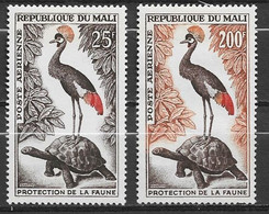 MALI P. A. N° 19 / 20 X Faune +  Journée Du Timbre 1973 Les 3 Valeurs Trace De Charnière - Mali (1959-...)