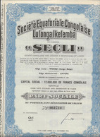 SOCIETE EQUATORIALE CONGOLAISE LULONGA IKELEMBA "SECLI" - Afrique