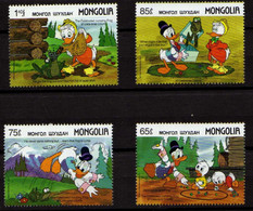 Mongolie 1987 - 4 Valeurs "Disney" - Neuf ** MNH - Disney