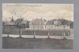 Fredriksstad - St. Birgittas Kirke Og St Josephs Hospital - Postkaart - Norway