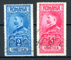 Roumanie   Y&T   Revenue Stamp   Obl.  ---    Timbru Fiscal  --  King Ferdinand  --  Oblitérations Manuscrites... - Fiscaux