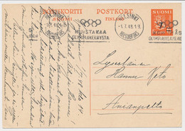 Card / Postmark Finland - Olympic Games London 1948 - Sommer 1948: London