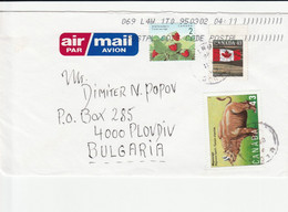 Canada Letter To Bulgaria - Cartas & Documentos