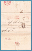 Lac De Charleston 1829 Encad PAYS D'OUTREMER / PAR LE HAVRE + "6"  + Bateau Père De Famille (texte Sur Le Coton) - …-1845 Vorphilatelie