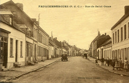 FAUQUEMBERGUES - RUE DE SAINT-OMER - COMMERCES - Fauquembergues