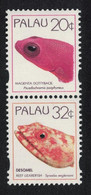 Palau Dottyback Lizardfish Fish 2v Pair 1995 MNH SG#822-823 - Palau