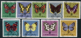 POLAND 1967 Butterflies Used  .  Michel 1797-805 - Usati