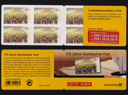 Bund Markenheftchen MH 68a Lb Mit Kleinem Roten Bestell-Aufkleber - Booklets