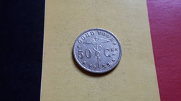 BELGIE ALBERT IER GOED VOOR 50C 1933 "DOUBLE BELGIE" - 50 Centimes