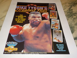 ANCIENNE PUBLICITE MIKE TYSON S 1990 - Sonstige & Ohne Zuordnung