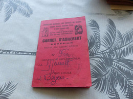 27-9 , 112 , Carnet D'Adhérent, Mutilé Ou Assuré Social, Département De L'Hérault,  1959 - Historical Documents