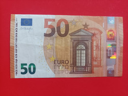 50 EURO SPAIN(VA) V010, SEHR SCARCE, DRAGHI - 50 Euro