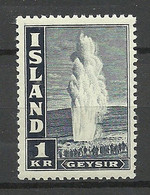 ISLAND 1945 Michel 239 * Geysir - Géographie