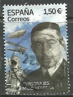 ESPAGNE SPANIEN SPAIN ESPAÑA 2021 EMILIO HERRERA USED ED 5487 MI 5537 YT 5242 SC 4516 SG 5487 - Used Stamps